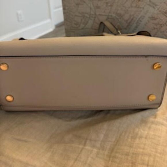 Michael Kors Carmen Medium Belted Leather Satchel - Picture 4 of 5